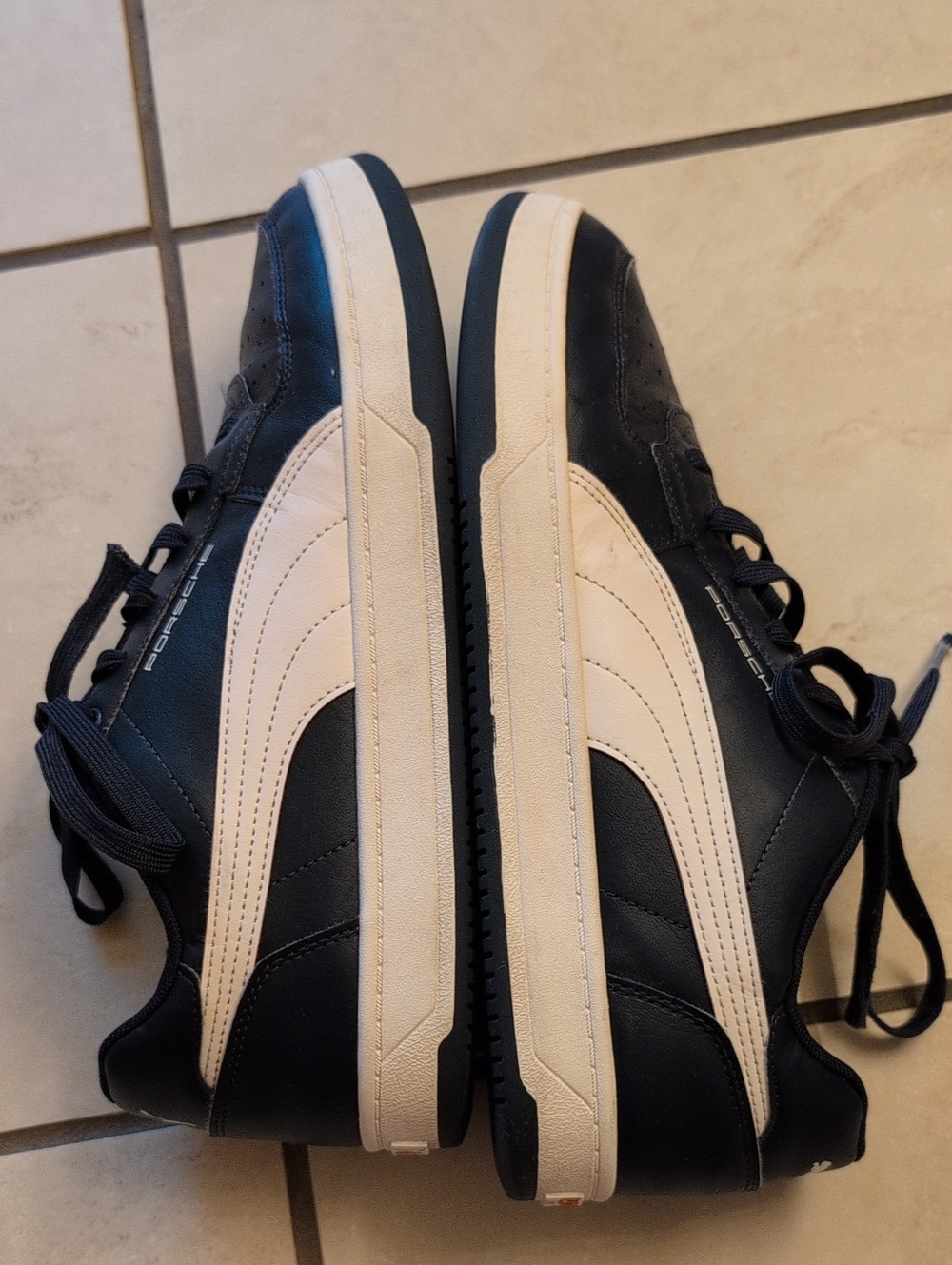 PUMA Men's PORSCHE PL Caven 2.0 Turbo Sneaker Navy White - Picture 4 of 9